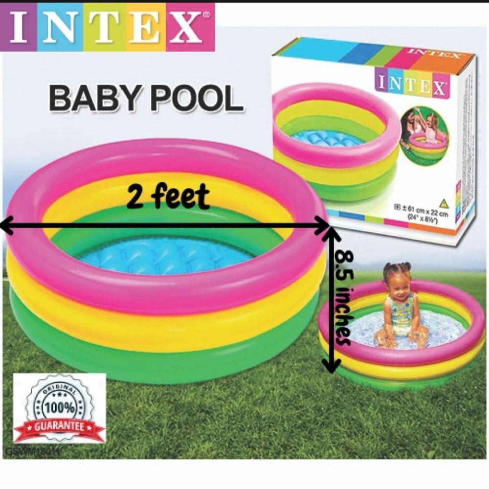 INTEX - Sunset Glow Baby Pool For Kids Inflatable Kids Bath Tub For Children - ZEEBLENDZ.PK