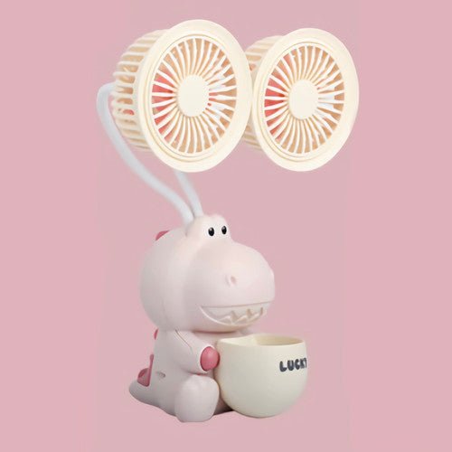 New Mini Cute Portable fan With high Quality Stand and long lasting battery - ZEEBLENDZ.PK
