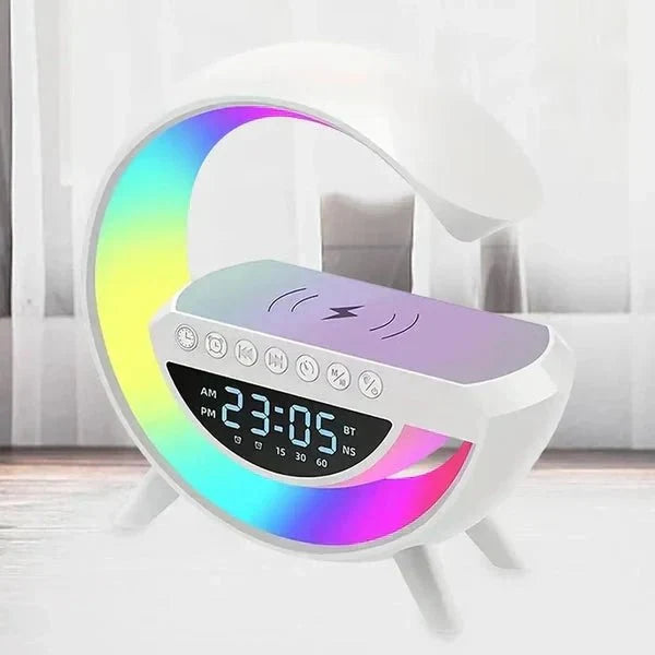 New BT 3401 & 15W Wireless Charger & Bluetooth Speaker with Alarm Clock - ZEEBLENDZ.PK
