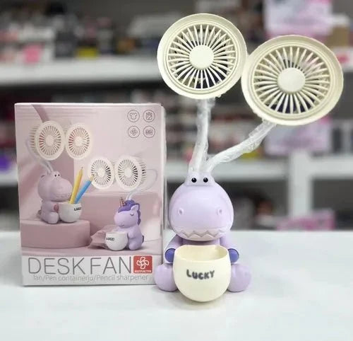 New Mini Cute Portable fan With high Quality Stand and long lasting battery - ZEEBLENDZ.PK