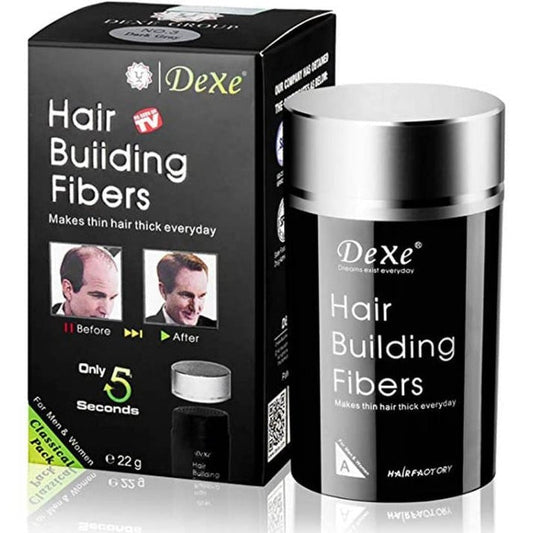 Premium Hair Building Fiber Black Natural Volume - ZEEBLENDZ.PK