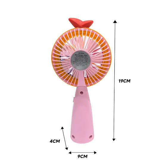 New Mini High Quality Fan with light and fast speed 5 to 6 battery backup - ZEEBLENDZ.PK
