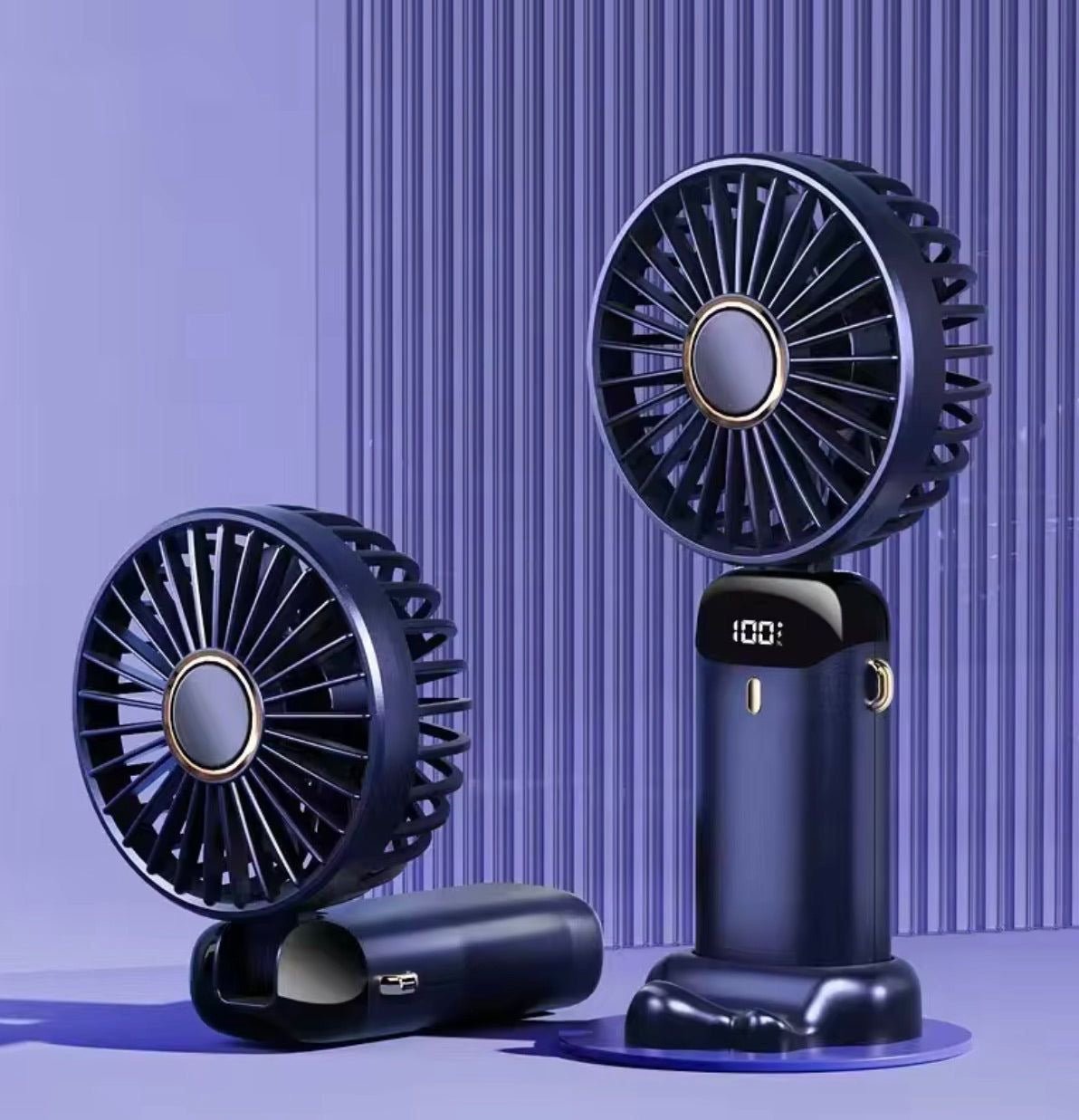 Mini portable hand held Fan with new design inspired by Charging timing - ZEEBLENDZ.PK