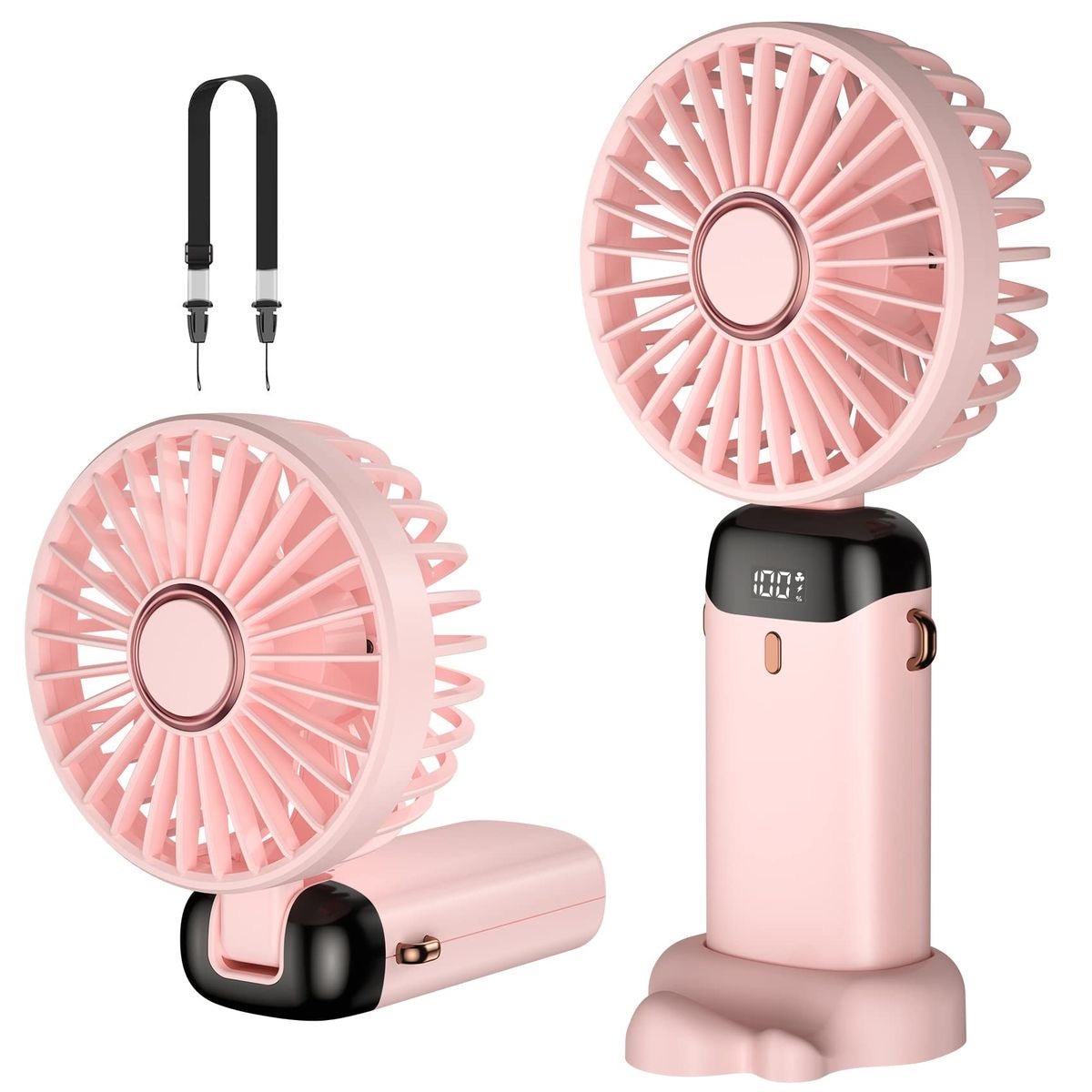 Mini portable hand held Fan with new design inspired by Charging timing - ZEEBLENDZ.PK