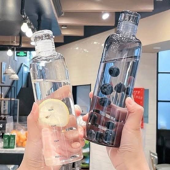 Cute Transparent Bottle. Easy to Carry. Article:1701 - ZEEBLENDZ.PK