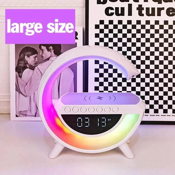 New BT 3401 & 15W Wireless Charger & Bluetooth Speaker with Alarm Clock - ZEEBLENDZ.PK