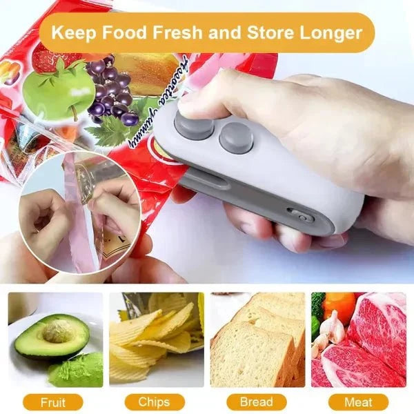 2-in-1 Rechargeable Heat Sealer & Cutter - ZEEBLENDZ.PK