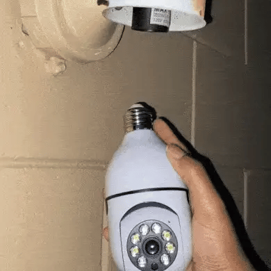 V380 Pro Smart Wireless Camera – WiFi Bulb-Shape CCTV Security Camera