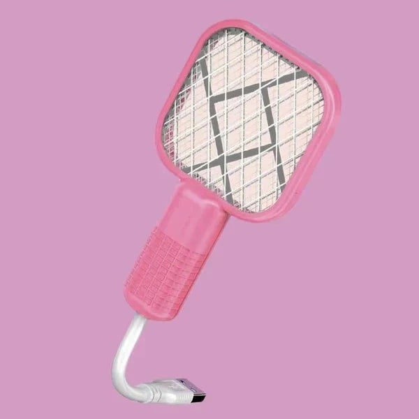 2-in-1 Mini USB Rechargeable Mosquito Racket - Your Safety First - ZEEBLENDZ.PK